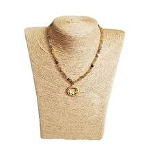 Pre-Columbian Design 24K Gold Plated Necklaces, Semi Precious Stones