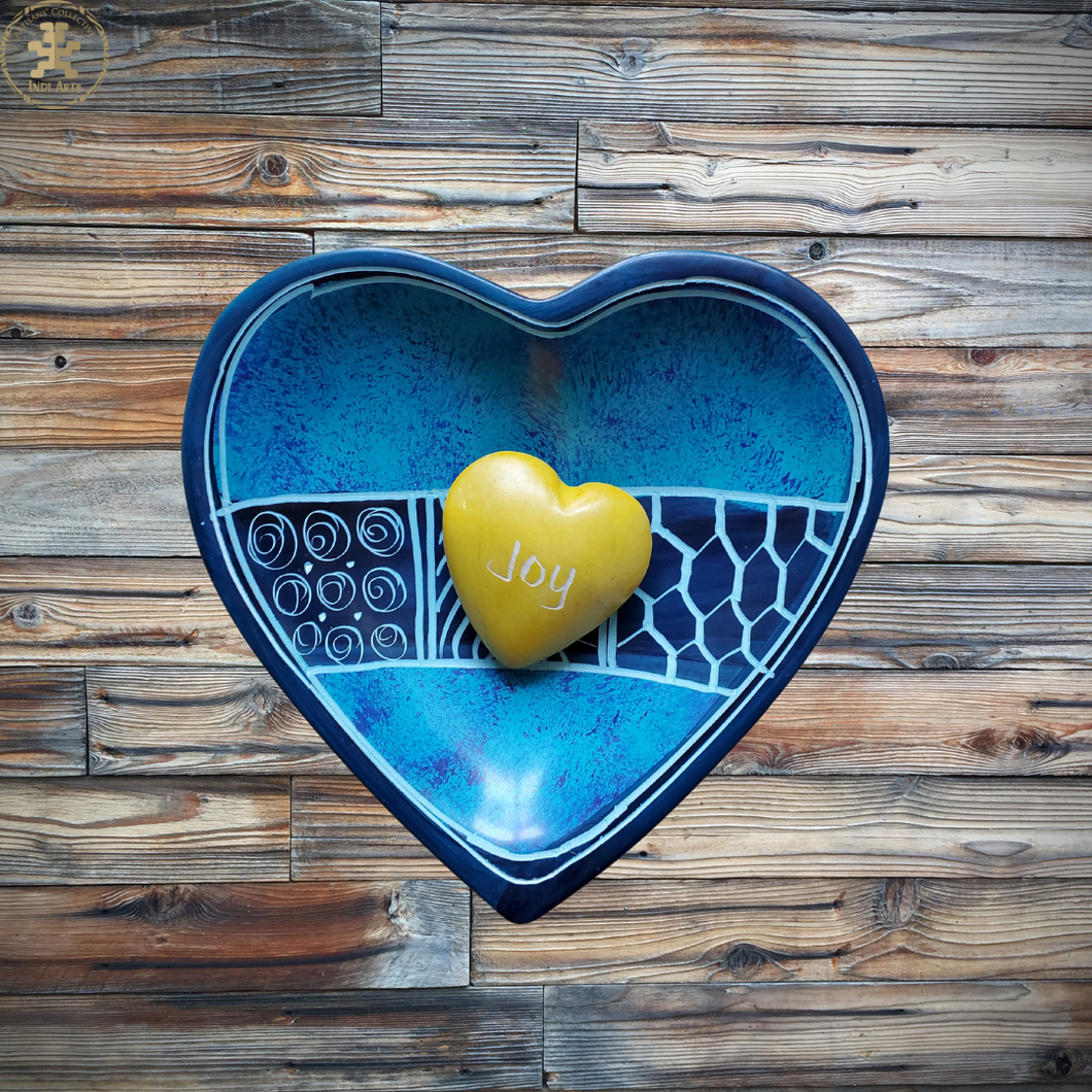 Soapstone Dishes. Heart and circle shape