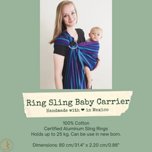 Baby sling ring/wrap/carrier/ring sling- 100% cotton handcrafted in Mexico