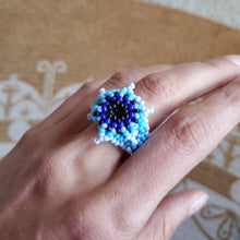 Beaded Rings, Flowers & Rhombus