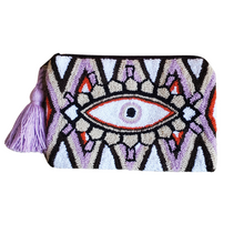 Turkish Evil Eye Wayuu Pouch/small bag