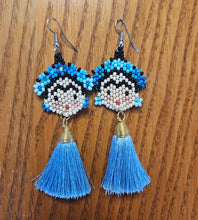 Frida Kahlo Beaded Earrings with Tassels