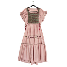 Embroidered Long Dress, 100% Cotton