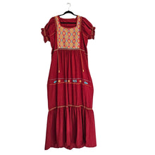 Embroidered Long Dress, 100% Cotton