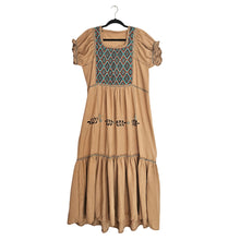 Embroidered Long Dress, 100% Cotton