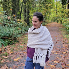 Oversized Knitted Scarf/ shawl/ wrap. 100% Cotton, Indigenous Made