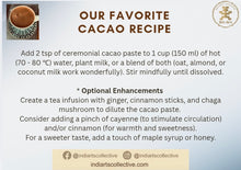 Ceremonial-Grade Cacao, Grated. Organic & Indigenous Grown