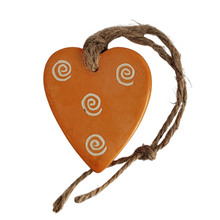 Soapstone Heart Ornaments