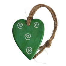 Soapstone Heart Ornaments