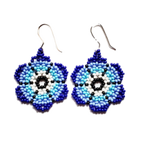 Beaded Flower Earrings, indigenous made