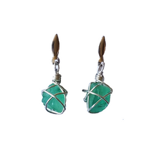 Gold plated/silver Emerald Murralla Earrings