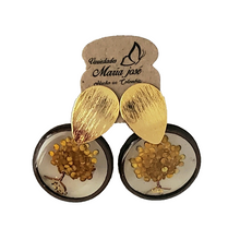 Tree of Life Handmade Earrings- Brass Coated