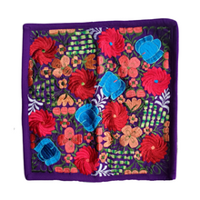 Embroidered Floral Pillow, Cushion Cover, Indigenous Design made in Mexico