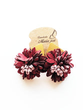 Leather Flowers- Brass Coated Studs