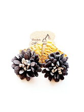 Leather Flowers- Brass Coated Studs