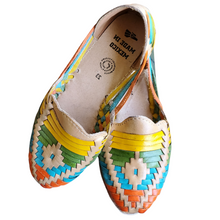 Mexican Leather Shoes, Flats/Sandals (Huaraches). Colorful Summer Shoes