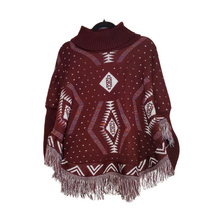 Poncho with sleeves, Ruana, mananita. Mexican sweater, artisanal made, 100% cotton.