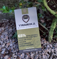 Organic Dark Chocolate. Coca leaf/coffee/Natural