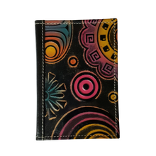 Leather Cardholder- Hand Stamped & Painted