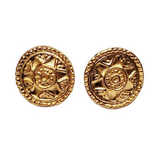 Pre- Columbian Design Gold Coated Studs