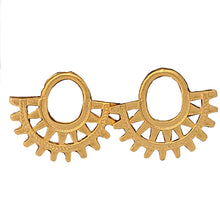 Pre- Columbian Design Gold Coated Studs