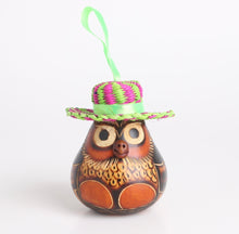 Gourd Owl Ornaments- Mate Burilado