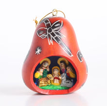 Nativity Gourd Ornaments