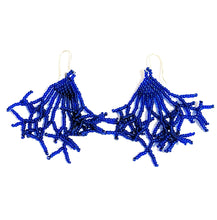 Fringe Beaded Earrings, indigenous made by Emberá