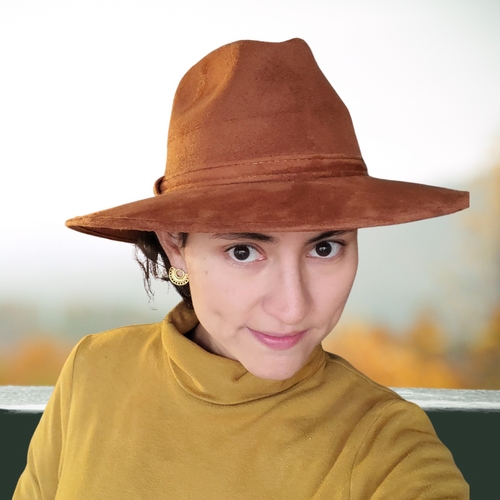 Suede Leather Hat