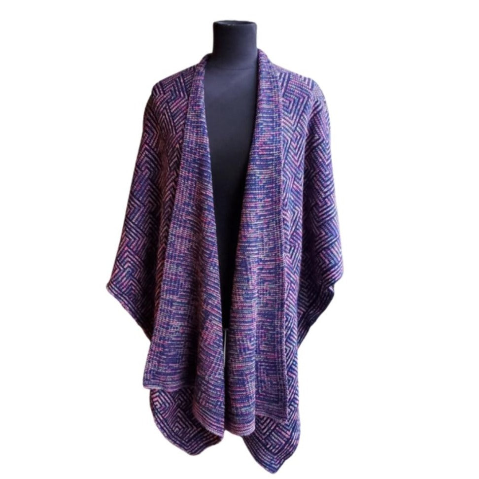 Poncho/Kimono with Tribal Design